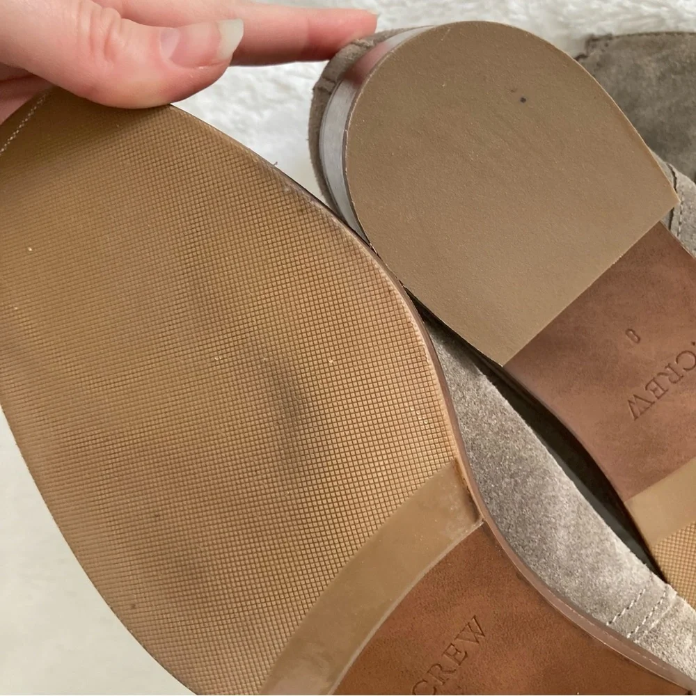 J. Crew gray shearling Ankle Boots - Picture 11 of 13